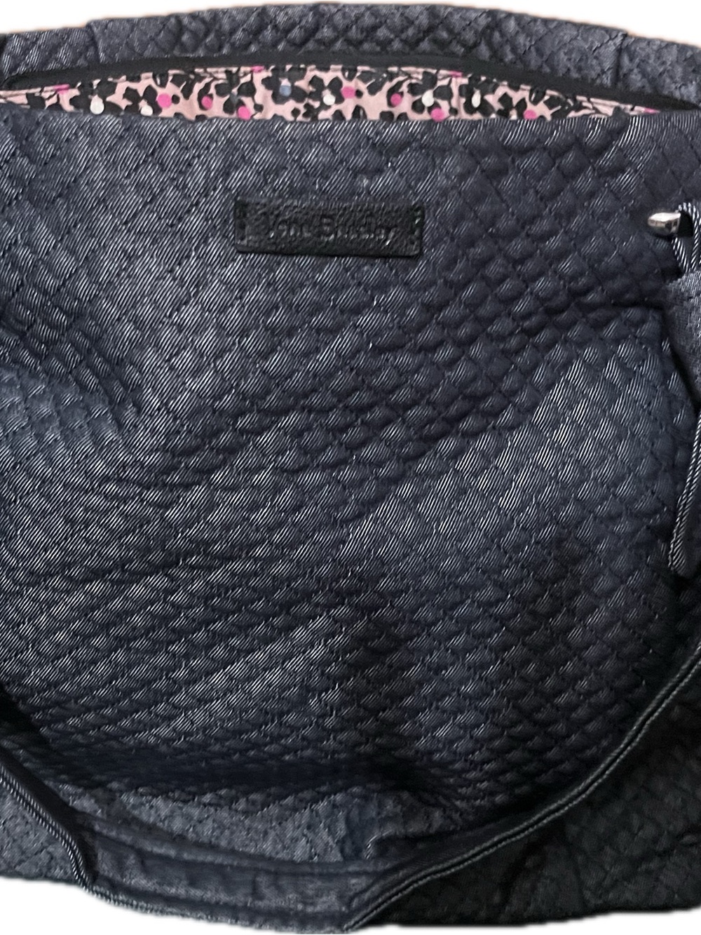 Quilted Vera Bradley Navy Tote Bag